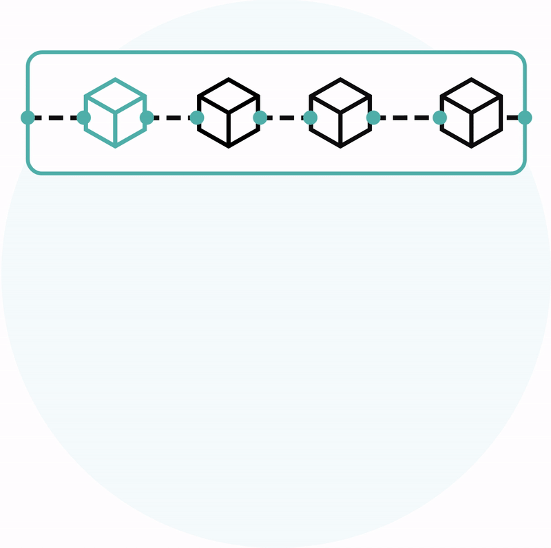 Records stored on the blockchain